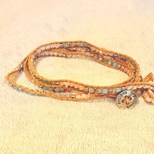 Premier Designs Brown and Green Wrap Button Bracelet 2 for $30